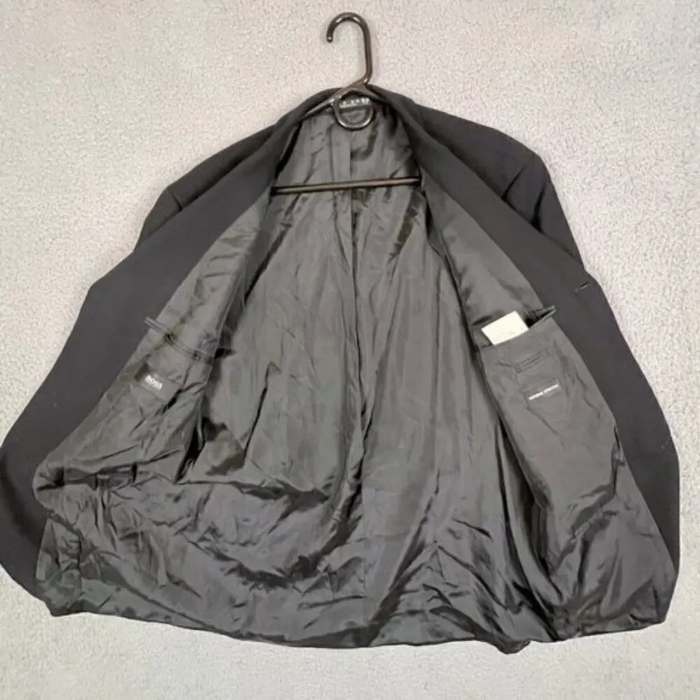 HUGO BOSS MENS BLACK BLAZER SIZE 42R